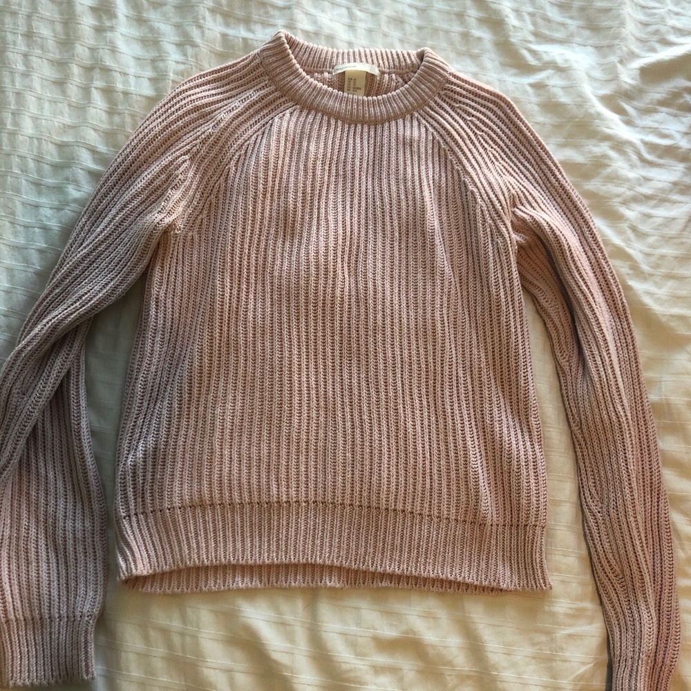 Blush pink H & M knit sweater